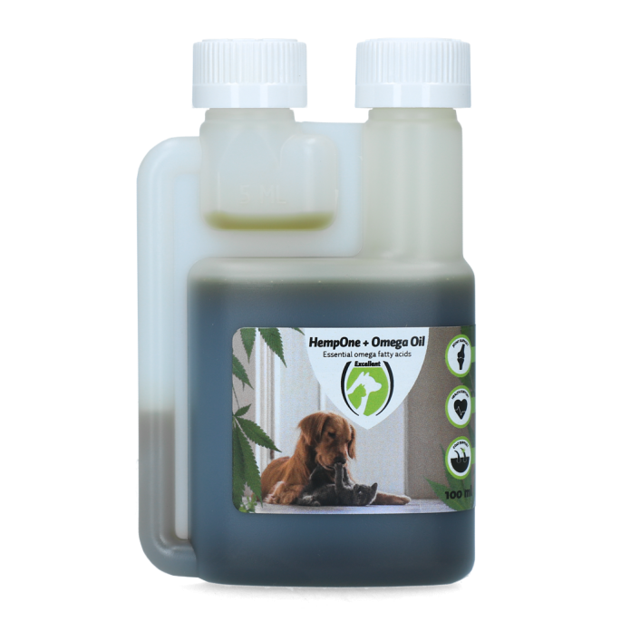 Holland Animal Care HempOne + Omega Oil Hond En Kat 100 Ml 3 Holland Animal Care HempOne + Omega Oil Hond En Kat 100 Ml