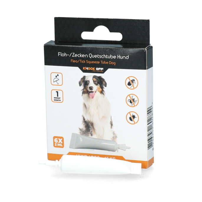 Knock Off Vlooien-tekenpipet Hond >15 Kg DE+GB 3 Knock Off Vlooien-tekenpipet Hond >15 Kg DE+GB