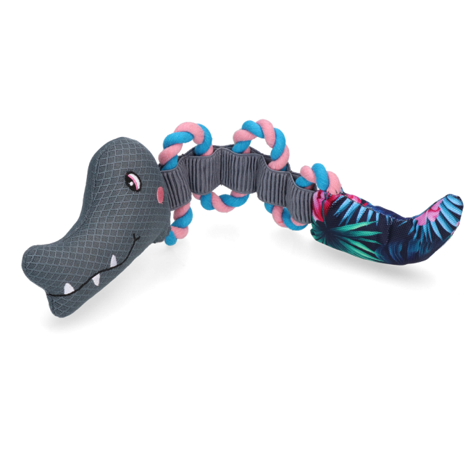 CoolPets Pull Me! Crocky Rope (Flamingo) 6 CoolPets Pull Me! Crocky Rope (Flamingo) - Afbeelding 4