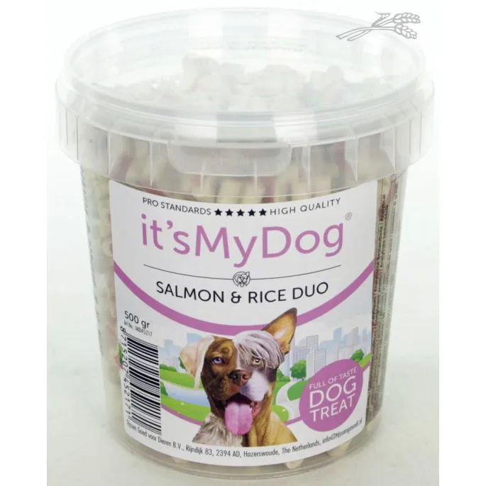 It's My Dog Treats Salmon & Rice Duo 500 Gram 3 It's My Dog Treats Salmon & Rice Duo 500 Gram
