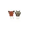 Huggle Hounds HH Naturals 2 Pack Moose & Cow