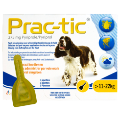 Prac-Tic 275 Mg Teek&Vlo (11-22 Kg) 3 Pipet 3 Pipet