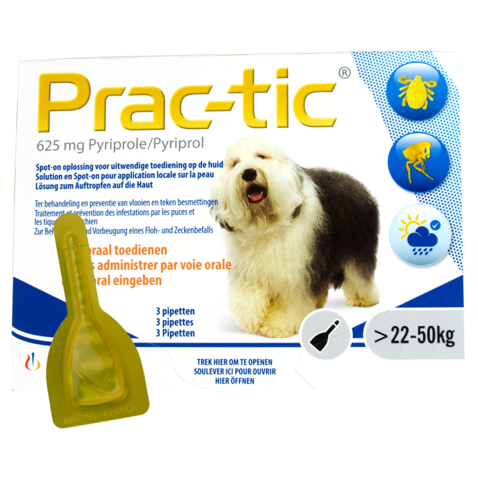 Prac-Tic 625 Mg Teek&Vlo (22-50 Kg) 3 Pipet 3 Pipet 3 Prac-Tic 625 Mg Teek&Vlo (22-50 Kg) 3 Pipet 3 Pipet