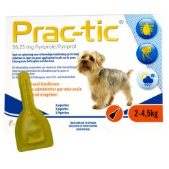 Prac-Tic 56,25 Mg Teek&Vlo (2-4,5 Kg) 3 Pipet 3 Pipet 7 Prac-Tic 56,25 Mg Teek&Vlo (2-4,5 Kg) 3 Pipet 3 Pipet -hondenvoer Verkoopwinkel 91729