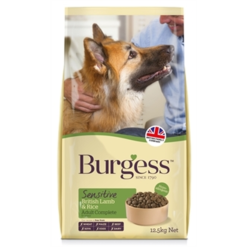 Burgess Sensitive Brits Lam/Rijst 12,5 KG