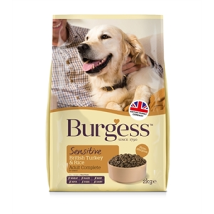 Burgess Sensitive Kalkoen/Rijst 2 KG 3 Burgess Sensitive Kalkoen/Rijst 2 KG