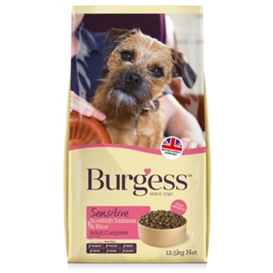 Burgess Sensitive Schotse Zalm/Rijst 12,5 KG 3 Burgess Sensitive Schotse Zalm/Rijst 12,5 KG