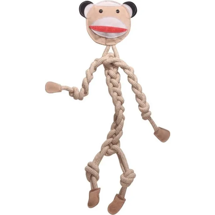 Huggle Hounds HH Naturals Monkey Rope Knottie 9mm Touw 4 Huggle Hounds HH Naturals Monkey Rope Knottie 9mm Touw - Afbeelding 2