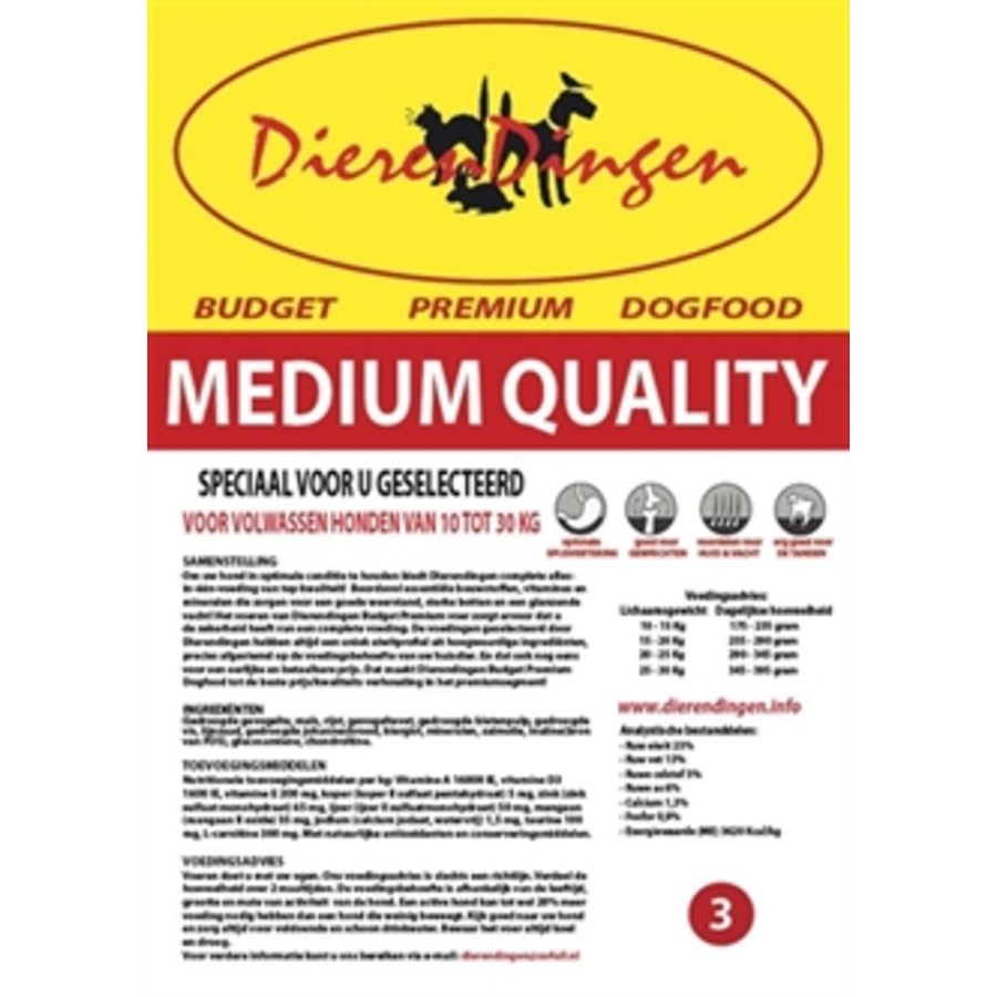 Junai.nl Budget Premium Dogfood Adult Medium 14 KG 3 Junai.nl Budget Premium Dogfood Adult Medium 14 KG