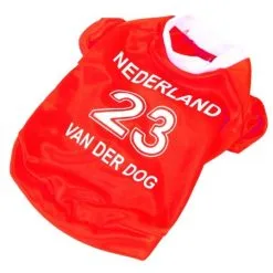 Junai.nl Oranje Voetbalshirt Voor Honden