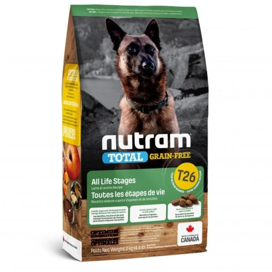 Nutram Grain Free Lamb & Lentils T26 3 Nutram Grain Free Lamb & Lentils T26