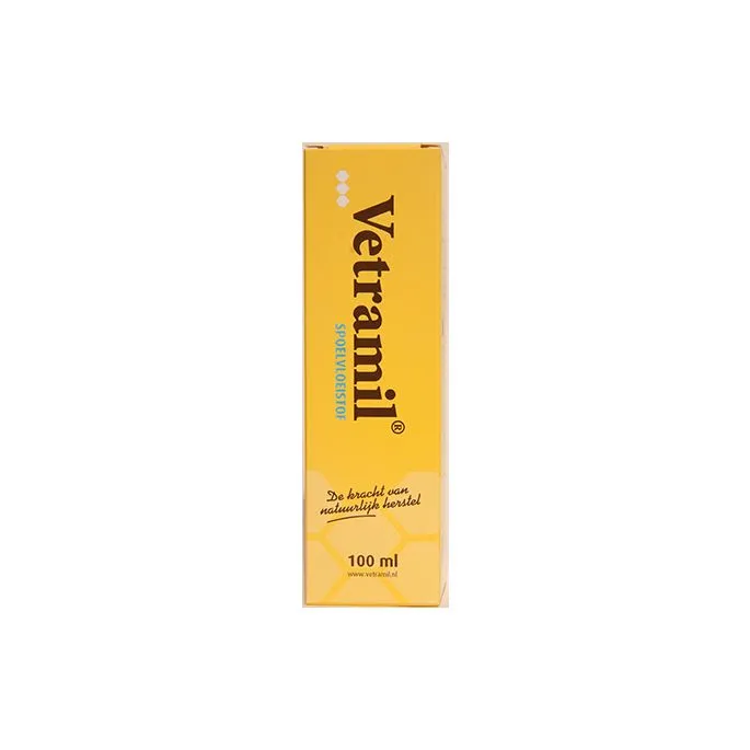 Vetramil Spoelvloeistof. Verpakking: 100ml. 3 Vetramil Spoelvloeistof. Verpakking: 100ml.